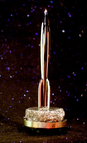 2009 m. Hugo premijos statulėlė